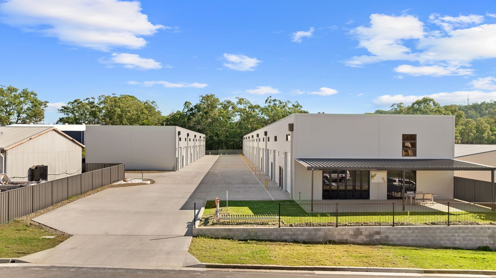 On-site café at Pacific Woods Estate Units 13 and 14 — Townsend industrial complex, Clarence Valley NSW